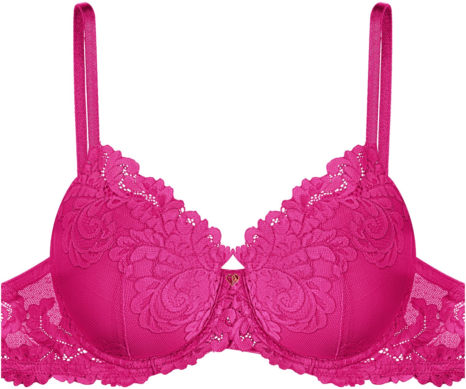 ESOTIQ Lynn - Push-upbeha - Kant - Uitneembare vulling Fuchsia