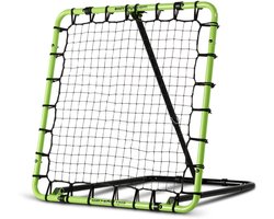 EXIT Tempo Rebounder Voetbal 100x100cm - Train Alleen, de Bal Komt Terug - 7 Standen - Ook voor Hockey en Volleybal - Groen/Zwart