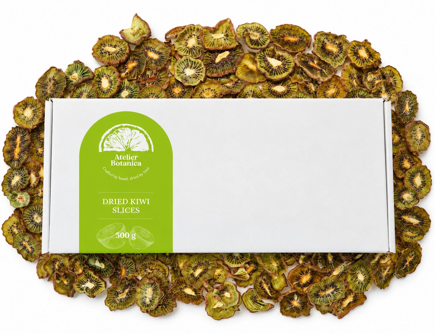 Atelier Botanica - Gedroogde kiwischijfjes 500 g - Gedroogd frui voor cocktails en meer