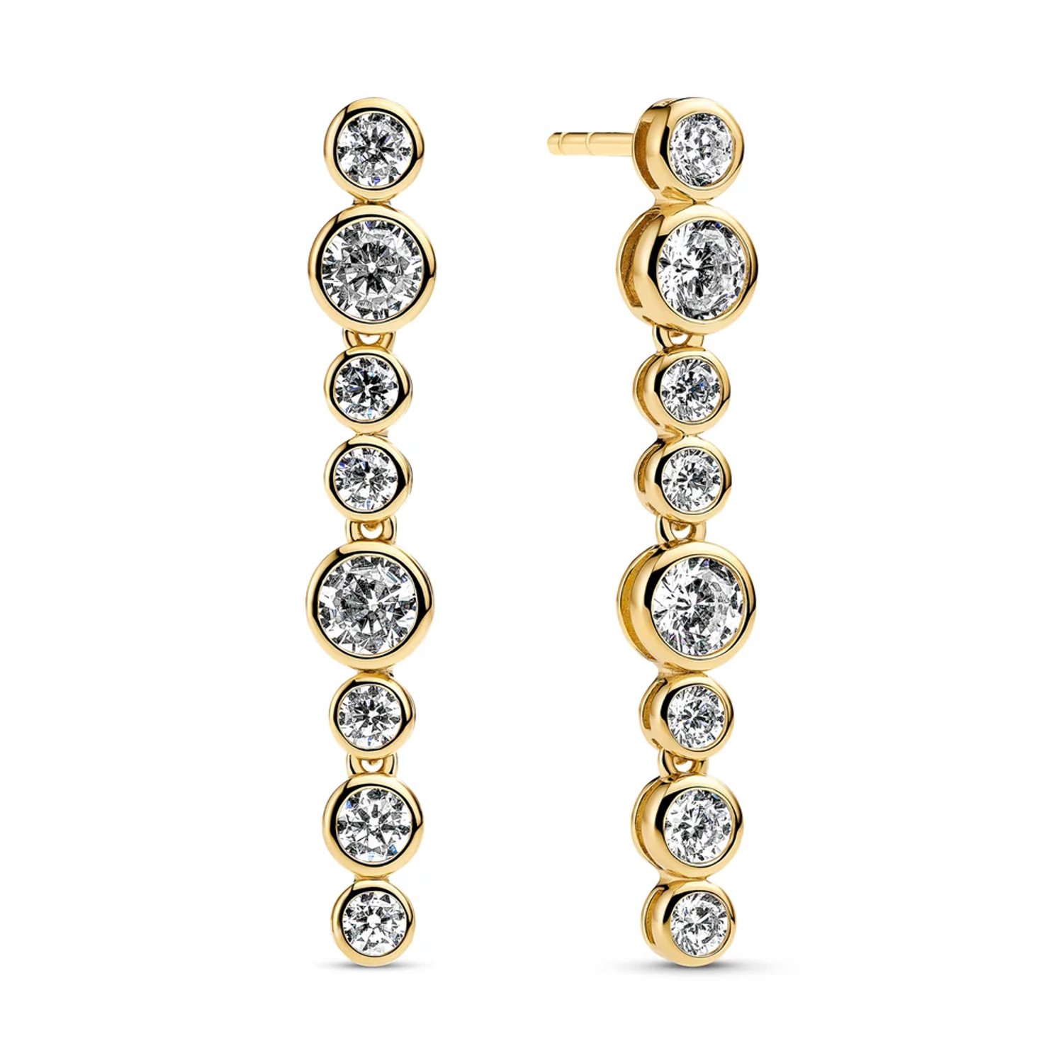 Sif Jakobs Jewellery Oorhangers Sardinien Lungo SJ-E2770-CZ-YG