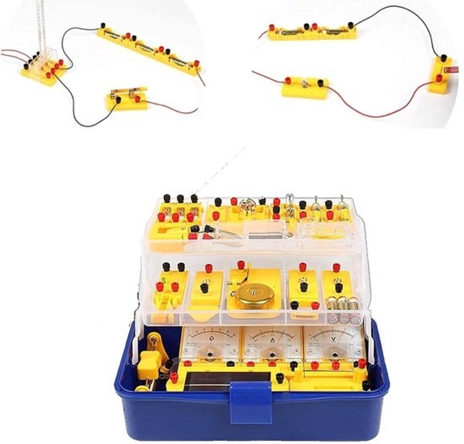 Experimentkit elektriciteit - Fysica-laboratoriumset - Natuurkundig onderzoek - Geïntegreerde experimenten - One Size - Metaal