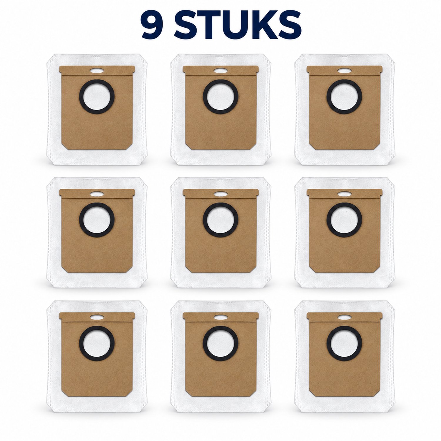 17Parts Stofzakken geschikt voor Eufy L60, L60 SES, L50 en L50 SES - 9 Stuks - 2,5 Liter