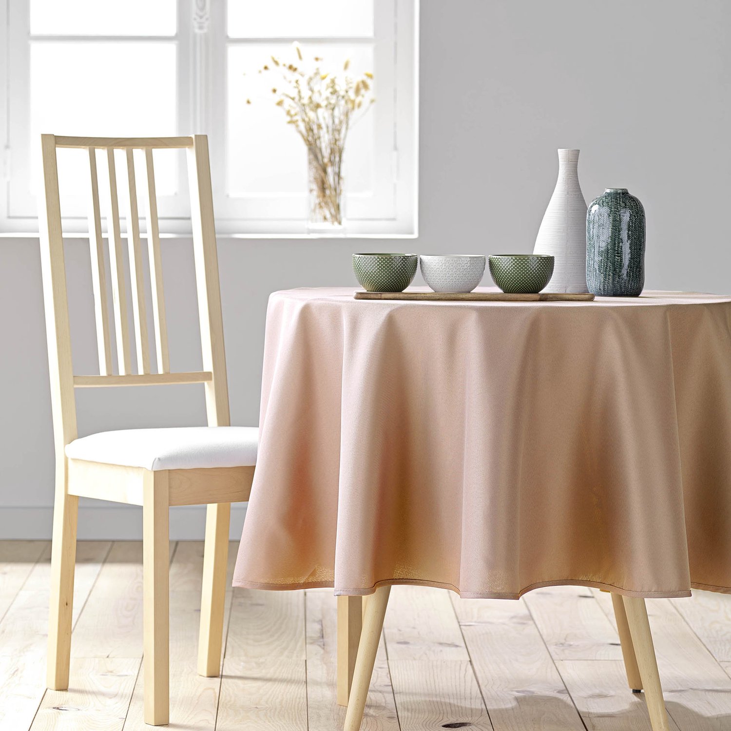 Tafellaken-Tafelkleed- Essentiel Blush rond 180 cm