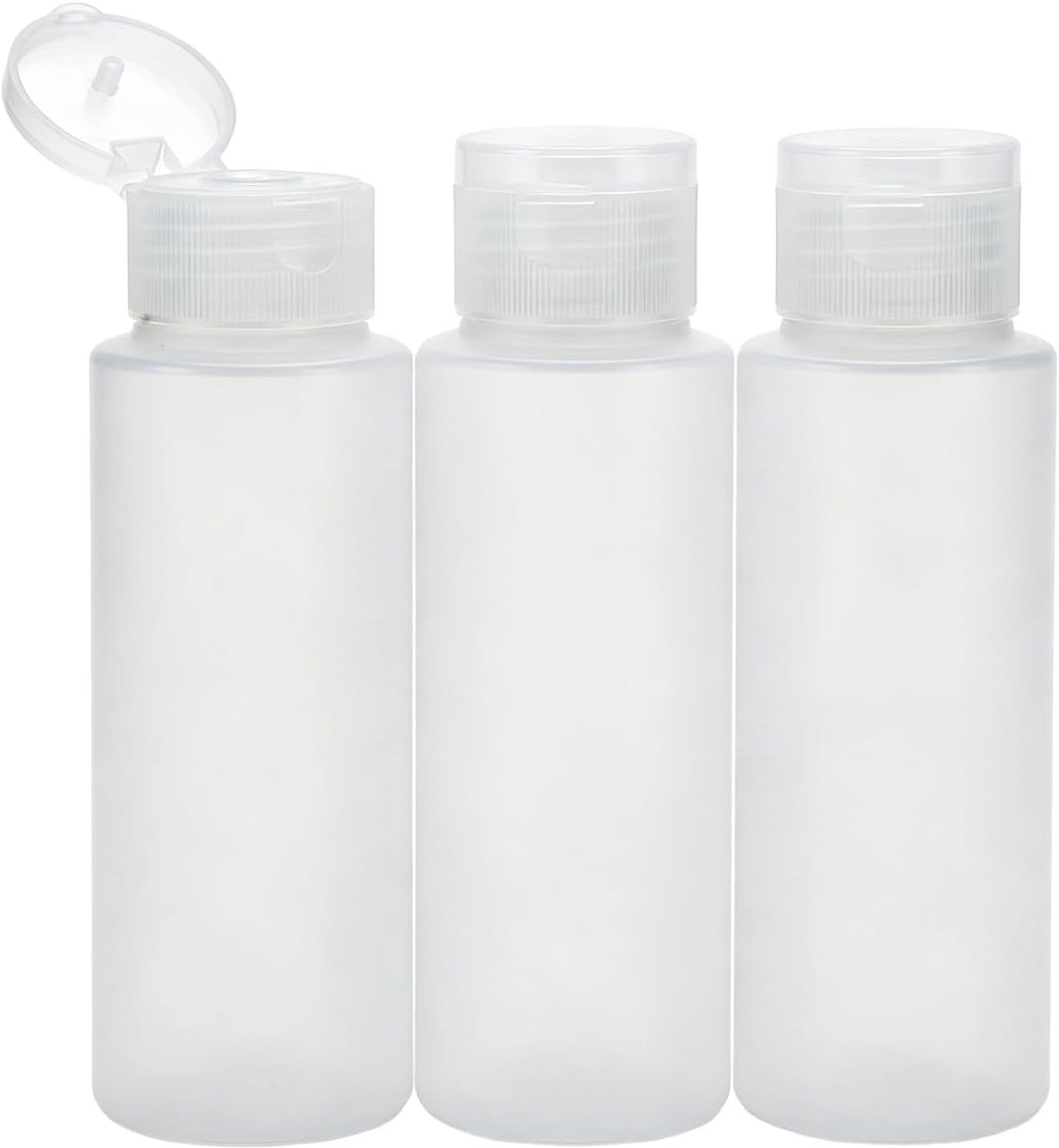 Knijpfles 100 ml - 3 stuks - transparant - ideaal voor reizen - m-winkel