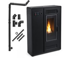 THUNDER FLARE SLIM Pelletkachel - 7,7 kW - DGP - 80 m² - 24 cm Diep
