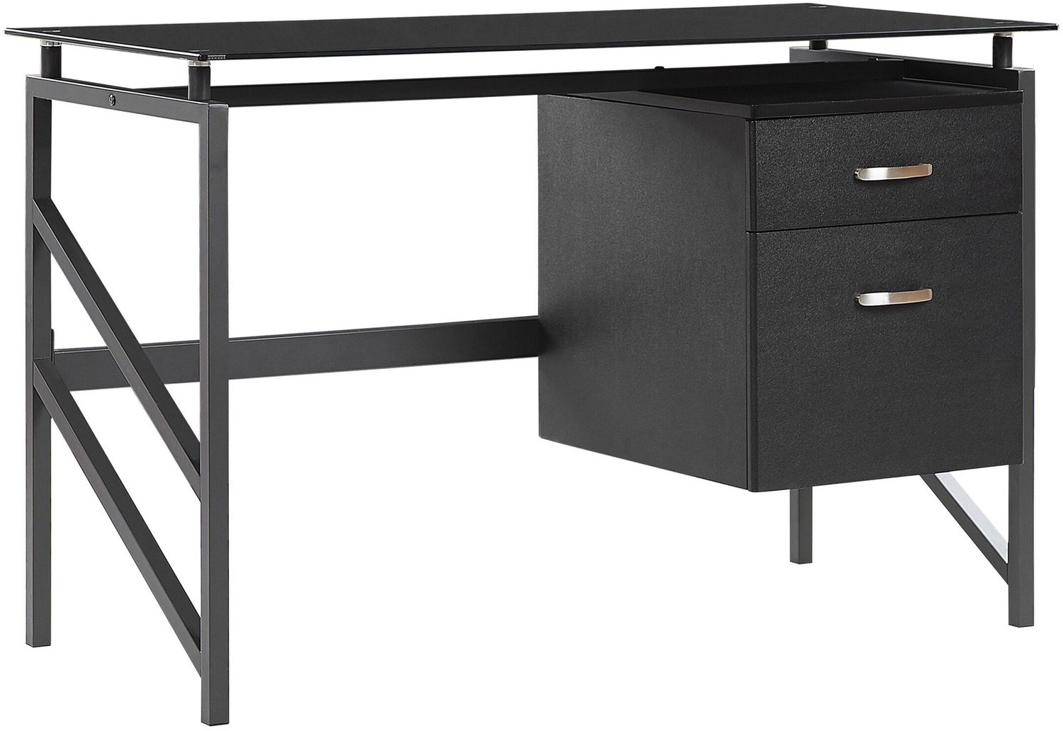 Beliani MORITON - Bureau - Zwart - MDF