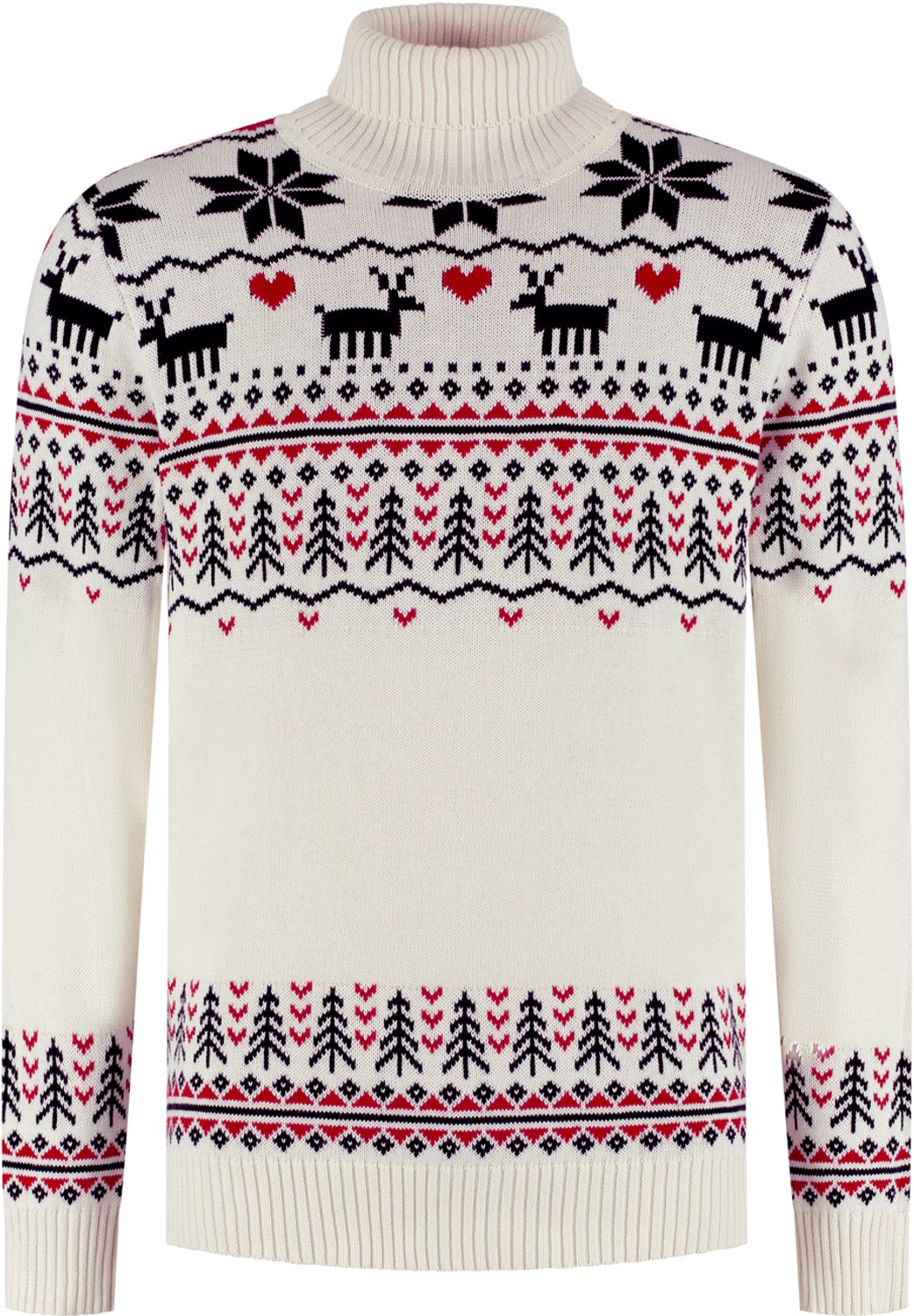 Happy Seasons Foute Kersttrui Dames & Heren - Christmas Sweater - 100% Biologisch Katoen - Mannen & Vrouwen "Liefs uit Groenland" Maat M/L