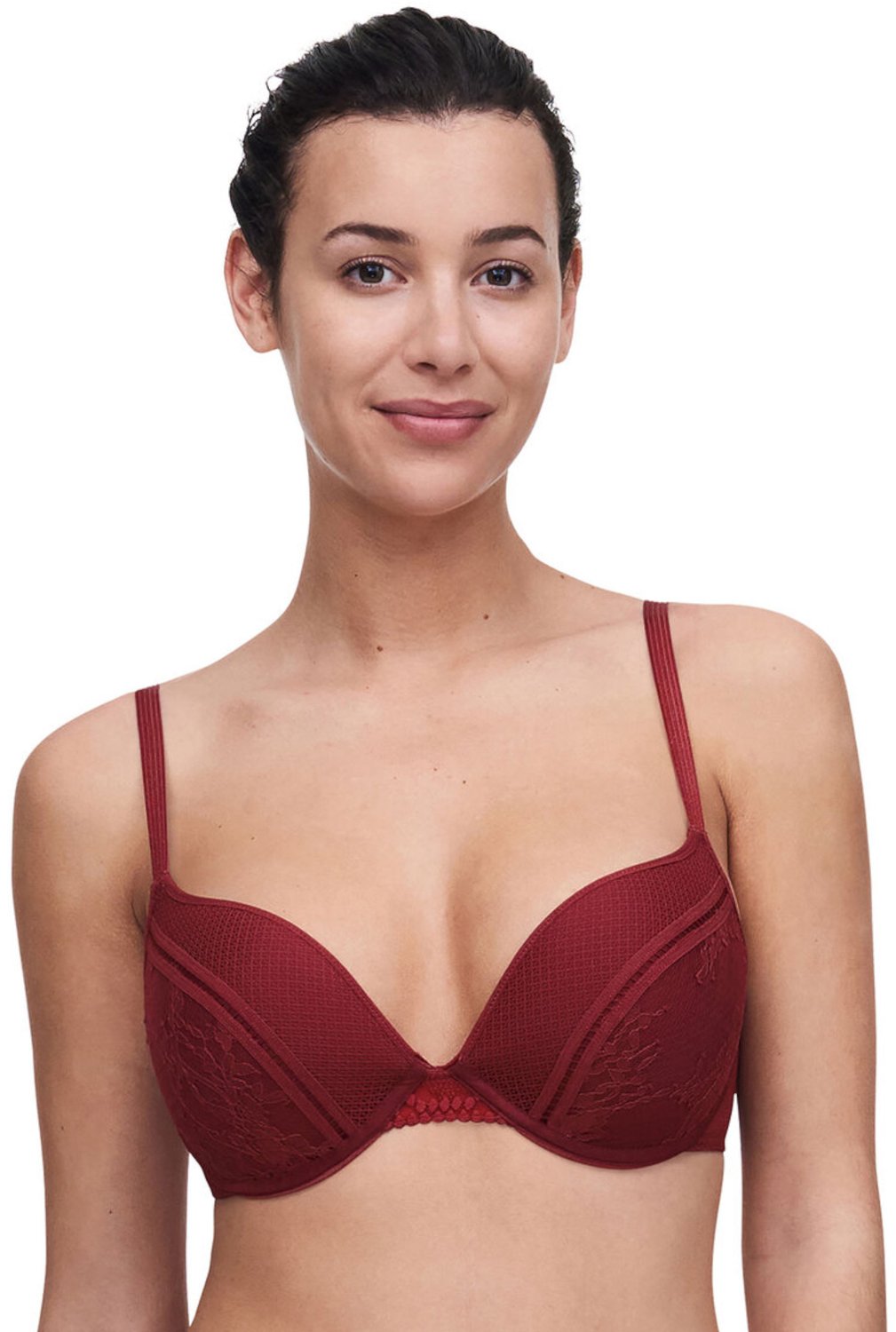 ESOTIQ Olivia Passionata - Push-upbeha - Rood - 80B - Kanten afwerking