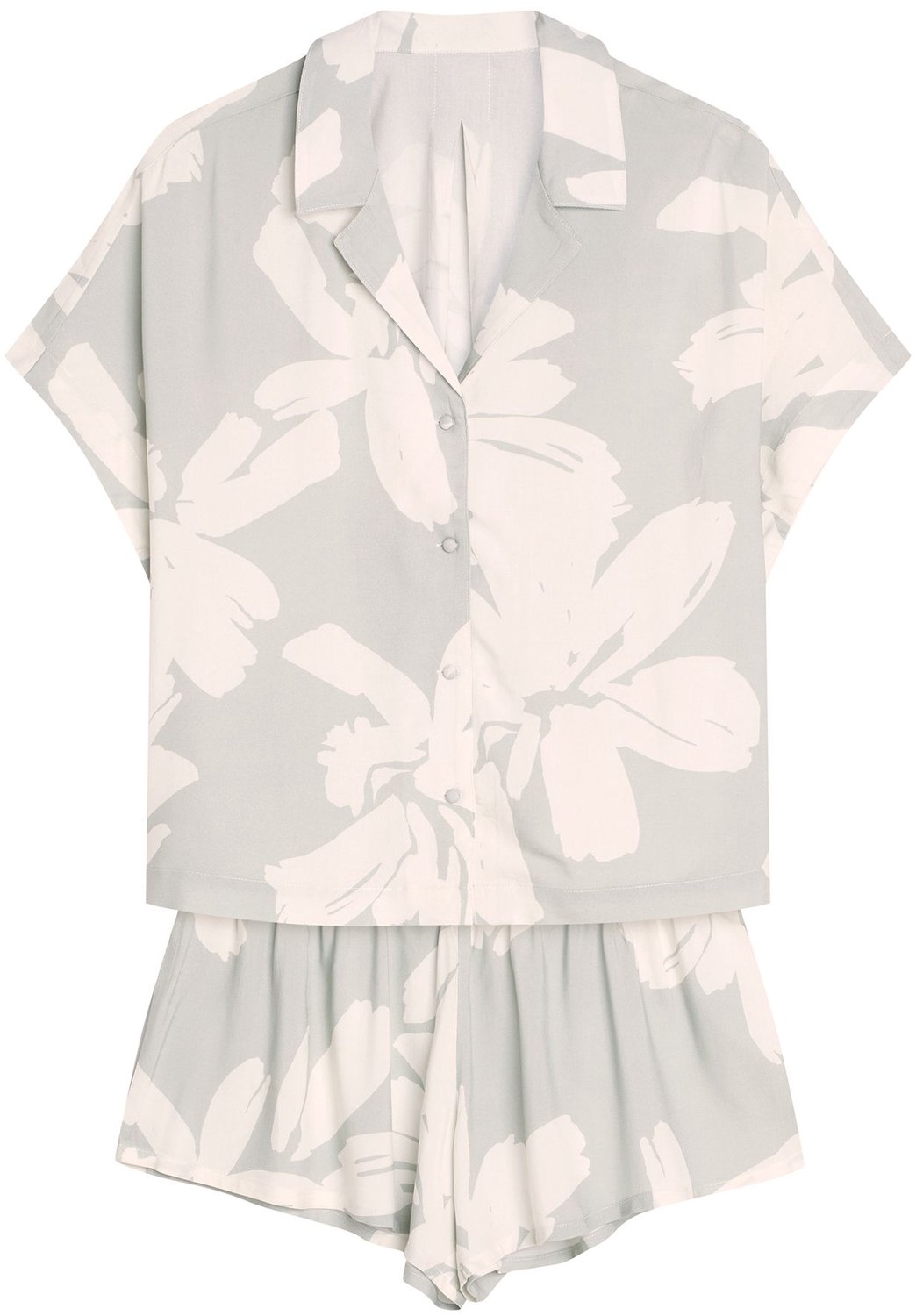 ESOTIQ Roya - Pyjamaset - Lichtblauw - Korte mouwen - Korte broek