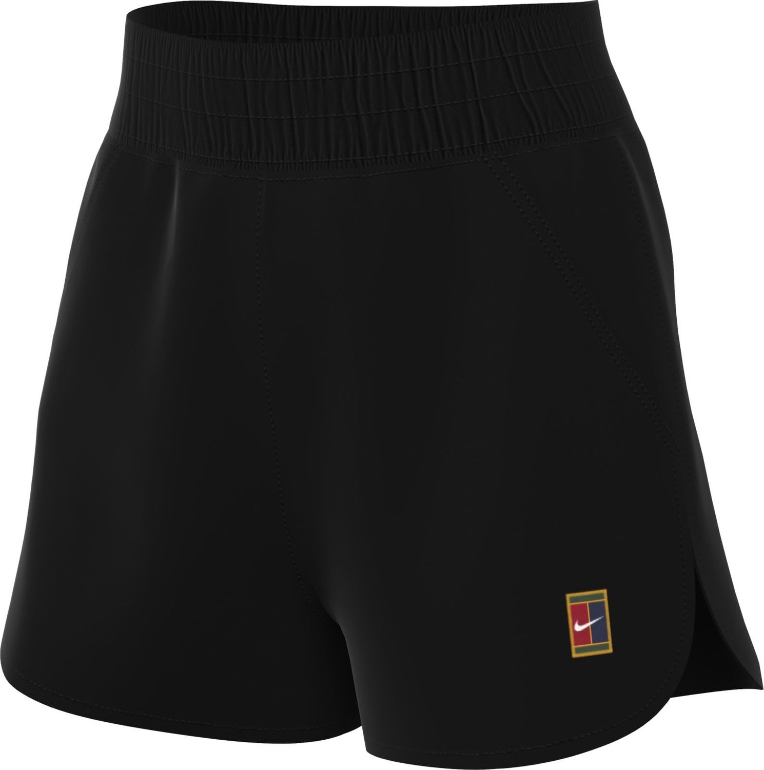 Nike Court Heritage Fleece Mid-Rise Short Zwart