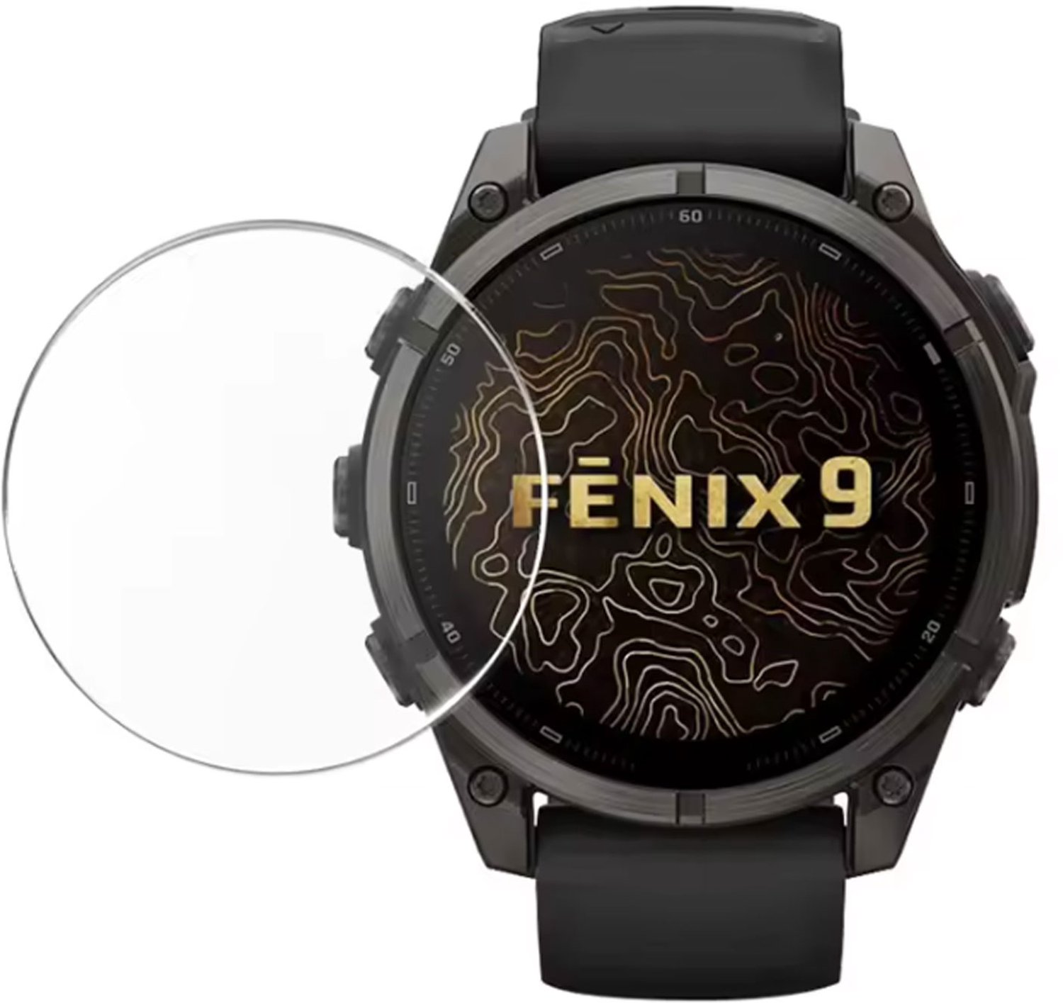 Screenprotector geschikt voor Garmin Fenix 9 Pro – 51 mm – Gehard glas – Hoge kwaliteit screen protector – Tempered Glass 9H 51MM – 1 stuk – TechDefend