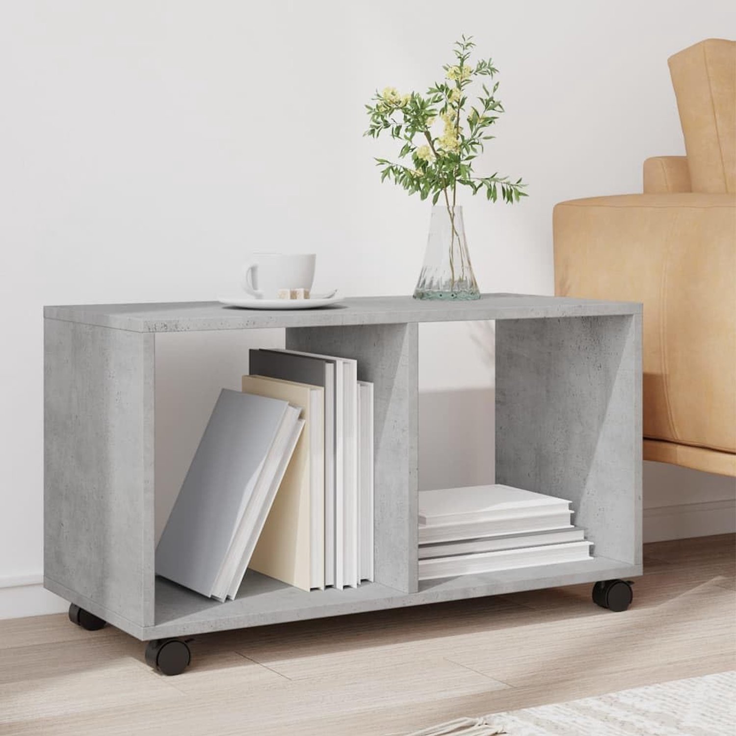 Rollenkast 72x33x42,5 cm - houtmateriaal - vergrendelbare wielen - mobiel en veelzijdig - ServiceTopper