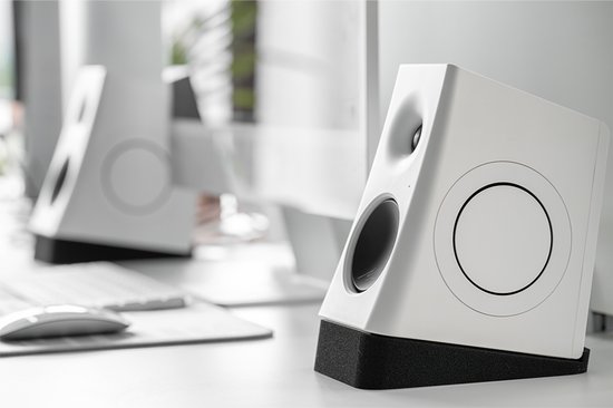 Moondrop MM3A - Actieve HiFi Speakerset - 66W - Bluetooth 6.0 - LDAC - 2.0 Stereo Speakers - USB-C, AUX & Optische Aansluiting - Wit — afbeelding 5