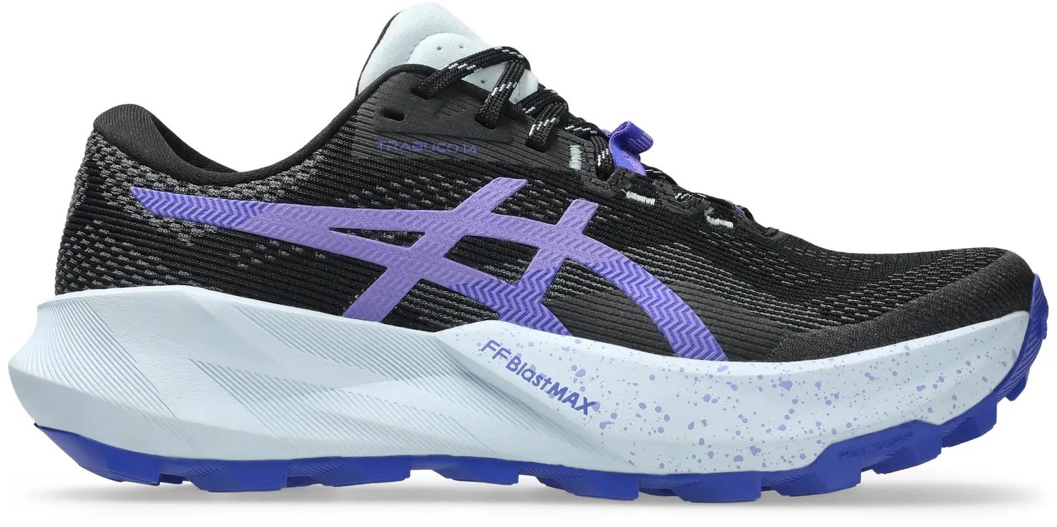 ASICS TRABUCO 14 W Hardloopschoenen met paarse en witte accenten 38 Zwart