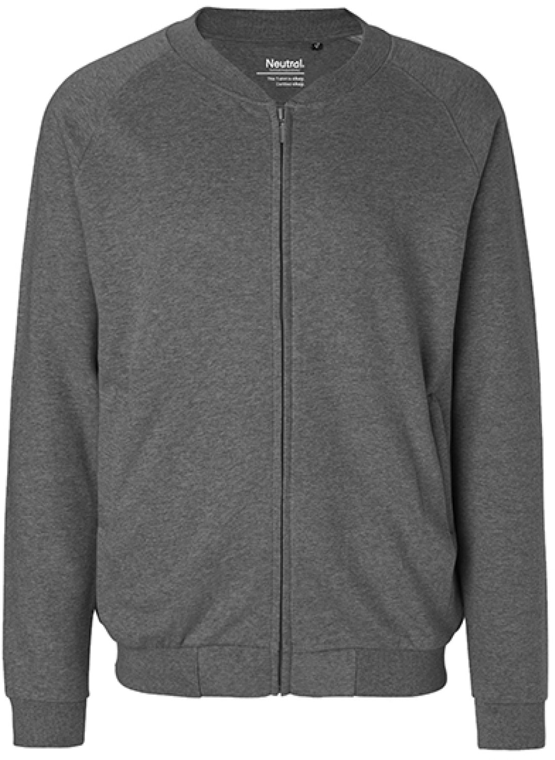 Neutral Unisex Jacket With Zip NE73501 Dark Heather Darkheather