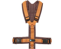 Annyx hondentuig hondentuigje - Y tuigje - Amber/Bruin - maat XS - Borstomvang 43-52cm - Gewicht hond 6 -12 kg