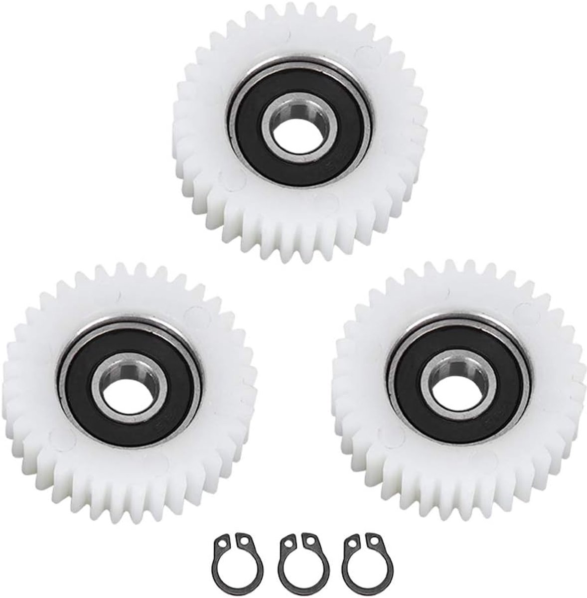 36 Tanden Nylon Tandwielen, Pr 3 Stuks 36 Tanden 38 Mm Nylon Elektronische Motor Tandwielen Worm Tandwielen Professionele Accessoire voor Elektrische Fiets Motor Koppeling Tandwielen