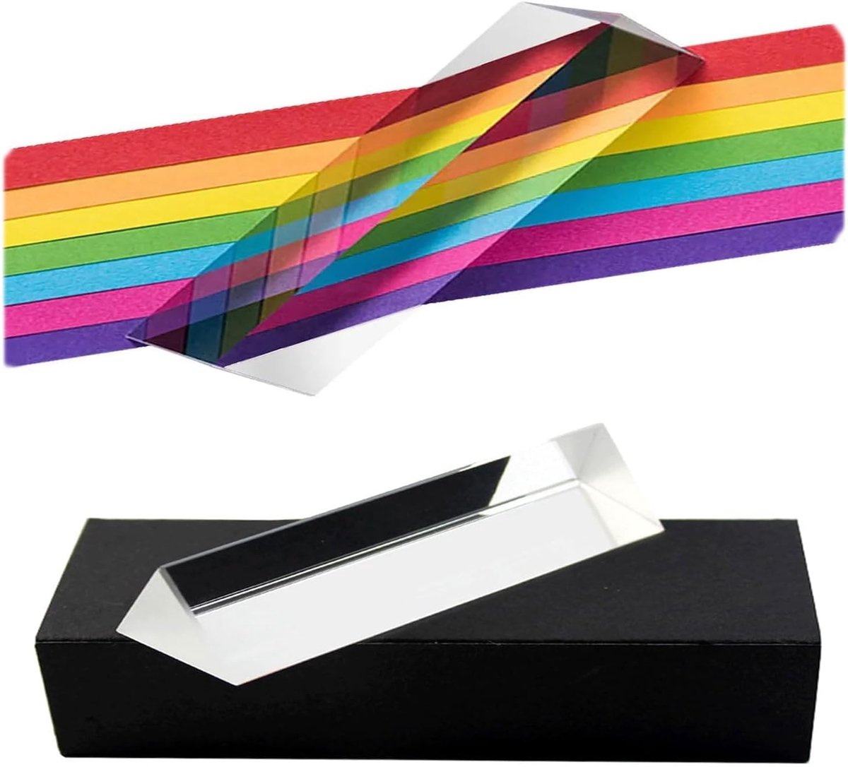 15 cm driehoekig prisma, K9 kristal prisma driehoek, glas prisma optisch, driehoekig prisma, K9 glas prisma optisch, prisma fotografie voor fotopotografie met regenboogeffecten (met