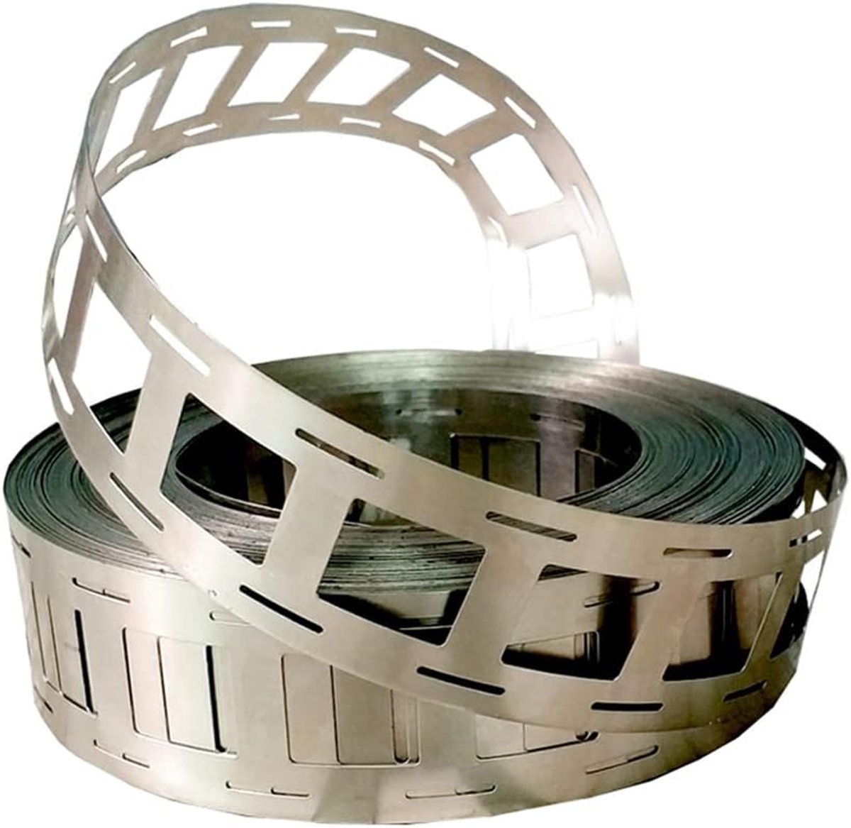 Strip, 0,15 * 27 mm 10 m 2P nikkelstrip voor 18650 batterij puntlasband Ni-plaat, gebruikt voor 2 parallelle 18650 batterijen puntlassen doe-het-zelf 18650 batterijpakket, 20,25 mm afstand