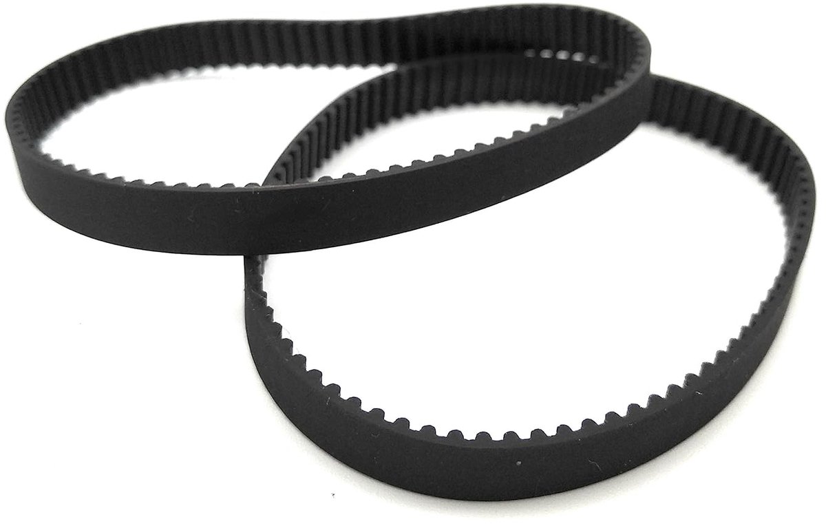 Geschlossener Zahnriemen - 6mm breit - Länge 350mm - je 2 Stück - Zugstrang aus Glasfaser (350mm)