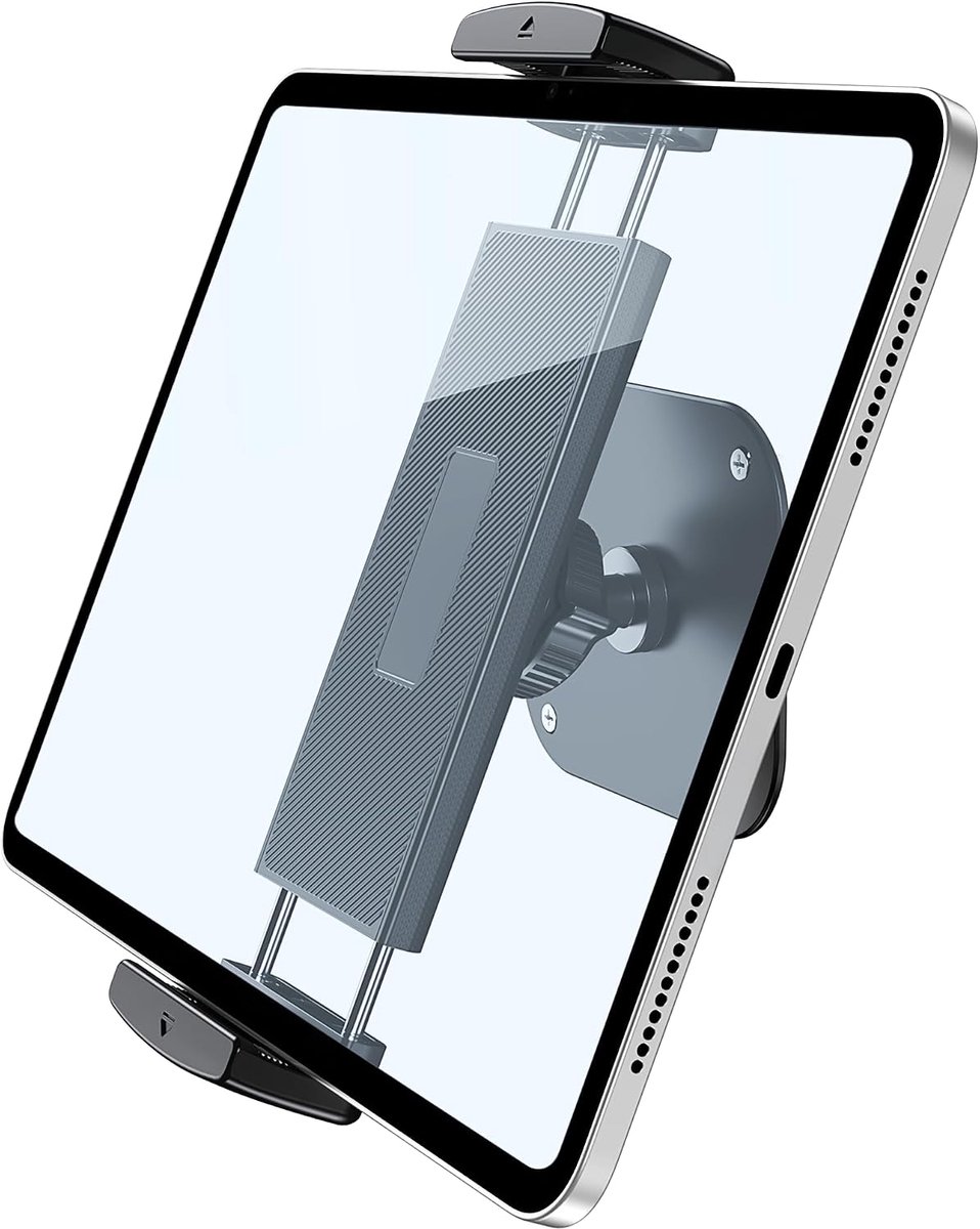 Wandbevestiging, Aluminium iPad Wandbevestiging, 360° Draaibare Verstelbare Wandbevestiging Compatibel met iPad Pro, Mini, Galaxy Tab, Surface Pro, Kindle, Alle 4,7-13" Tablets en
