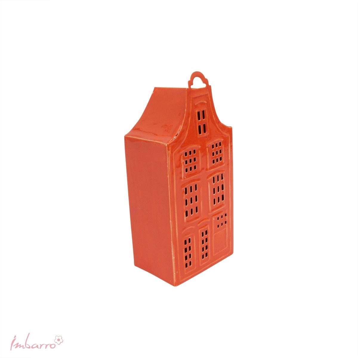 Imbarro Home & Fashion - Kandelaar Canal House Moos Orange - Oranje - L:6 W:5.50 H:18 cm