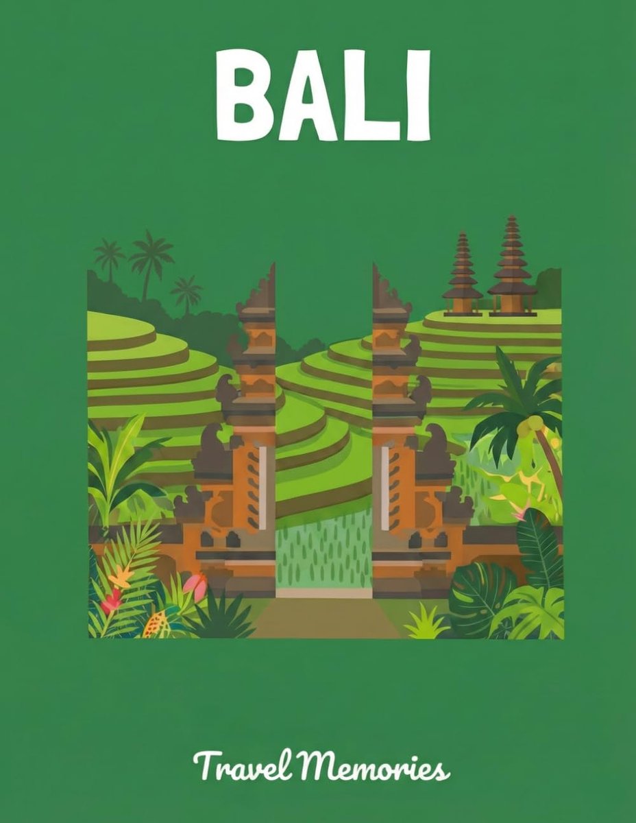 Bali Travel Photo Scrapbook: A DIY Memory Album with Aesthetic Pages to Paste Photos, Tickets and Write Your Tropical - ShopVlot