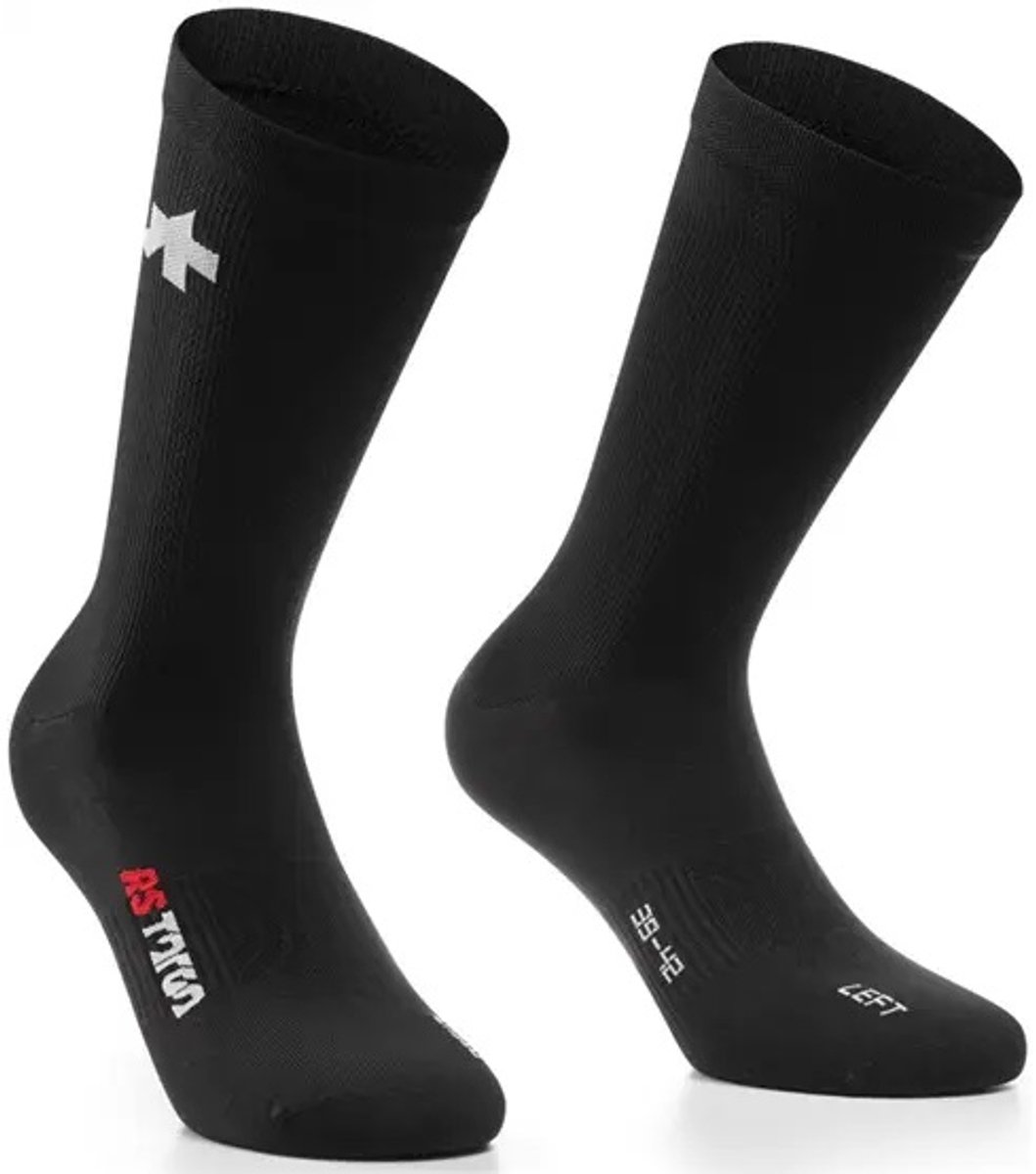 Assos RS Fietssokken Targa Zwart Maat 35-38