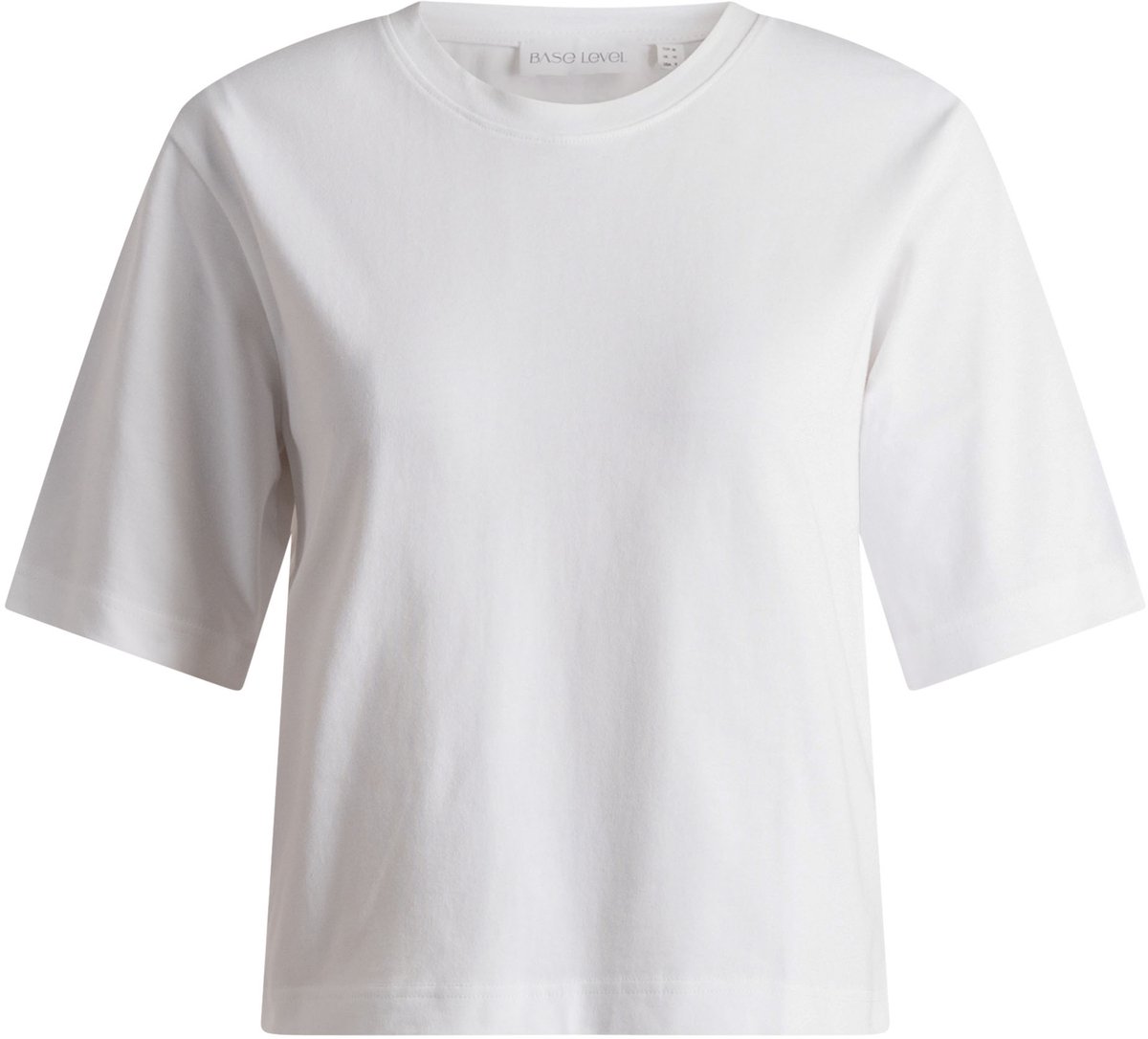 BASE LEVEL CURVY Noana Tops - White - maat 1(48)
