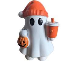 Halloween Decoratie - Halloween spook - Geest Beeldje - Harsen beeldje - Herfst Decoratie - Herfst Halloween - Vintage Halloween - Halloween Versiering Tuin & Feest - Geweldig Cadeau voor Vrouw & Man