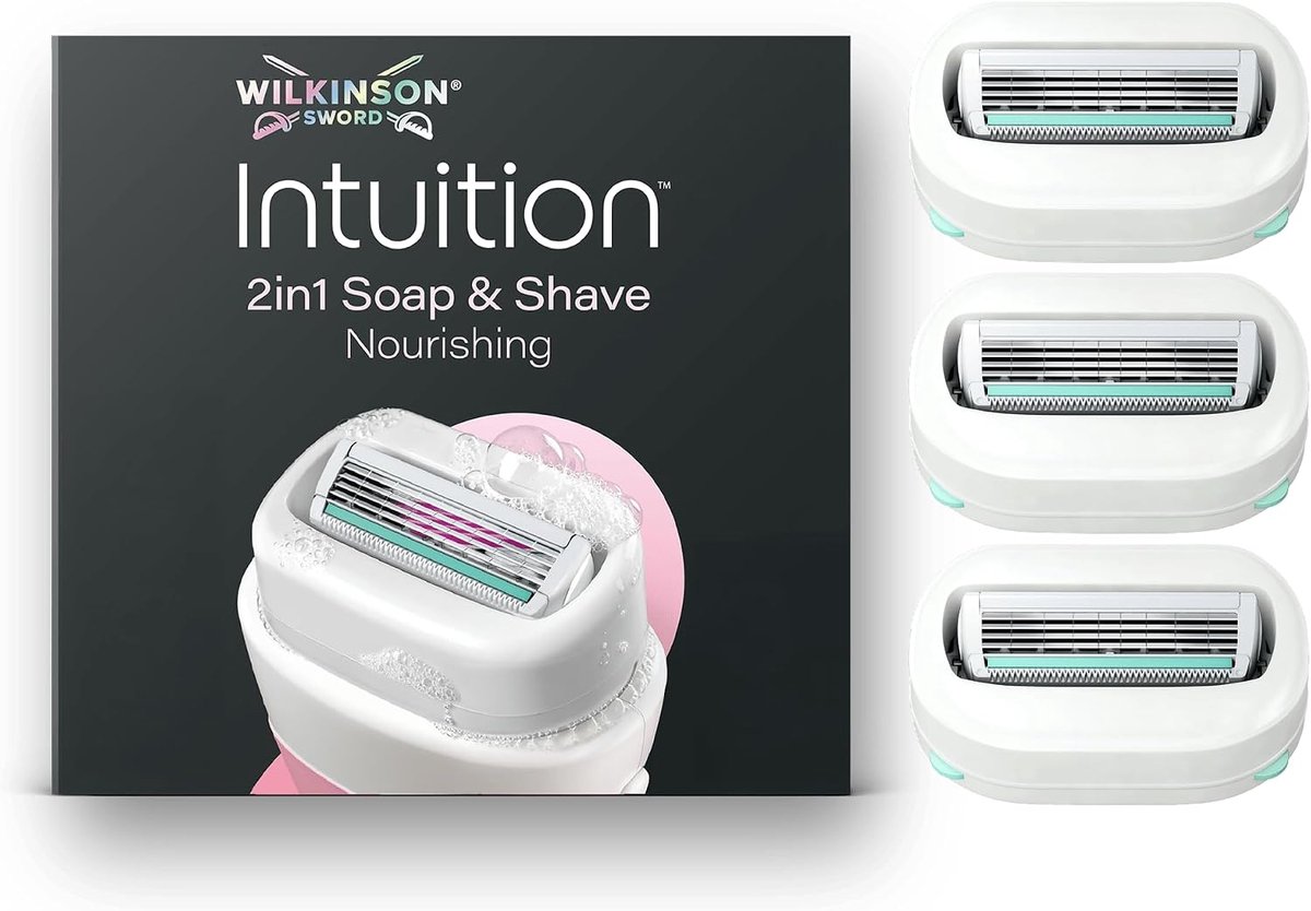 Wilkinson Sword Intuition Soap & Shave Nourishing, 3 reservemesjes