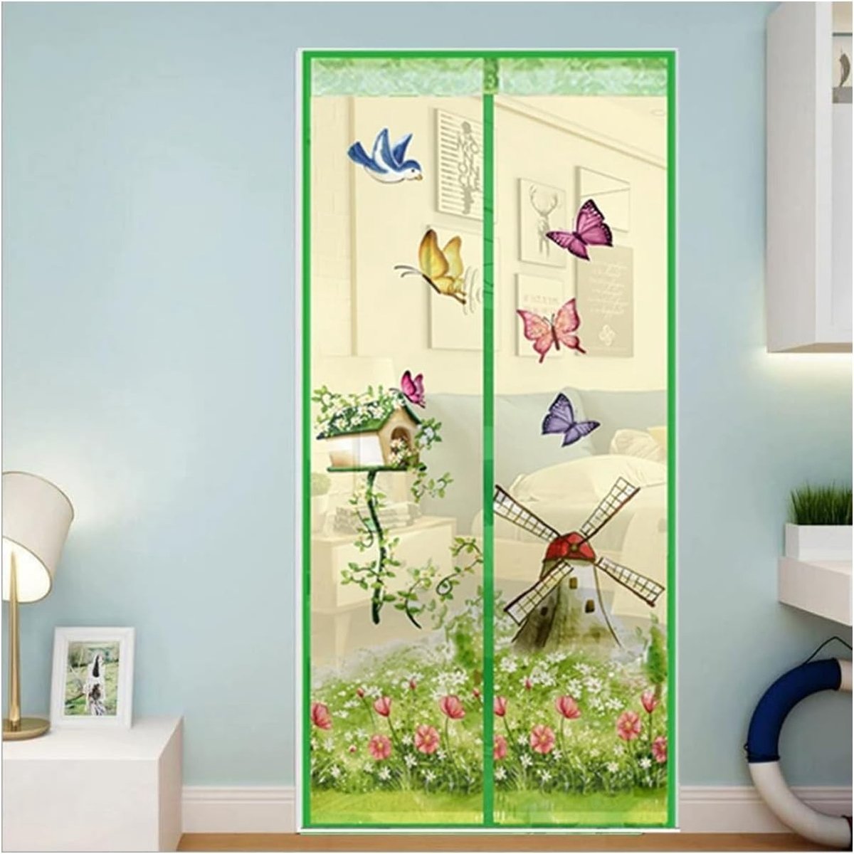 Vliegengaas voor Deuren - Insectenbescherming, Muggennet voor Schuifdeuren, Balkondeuren en Vliegenbestrijding, 90 x 210 cm, Hoge Dichtheid en Duurzaam Design