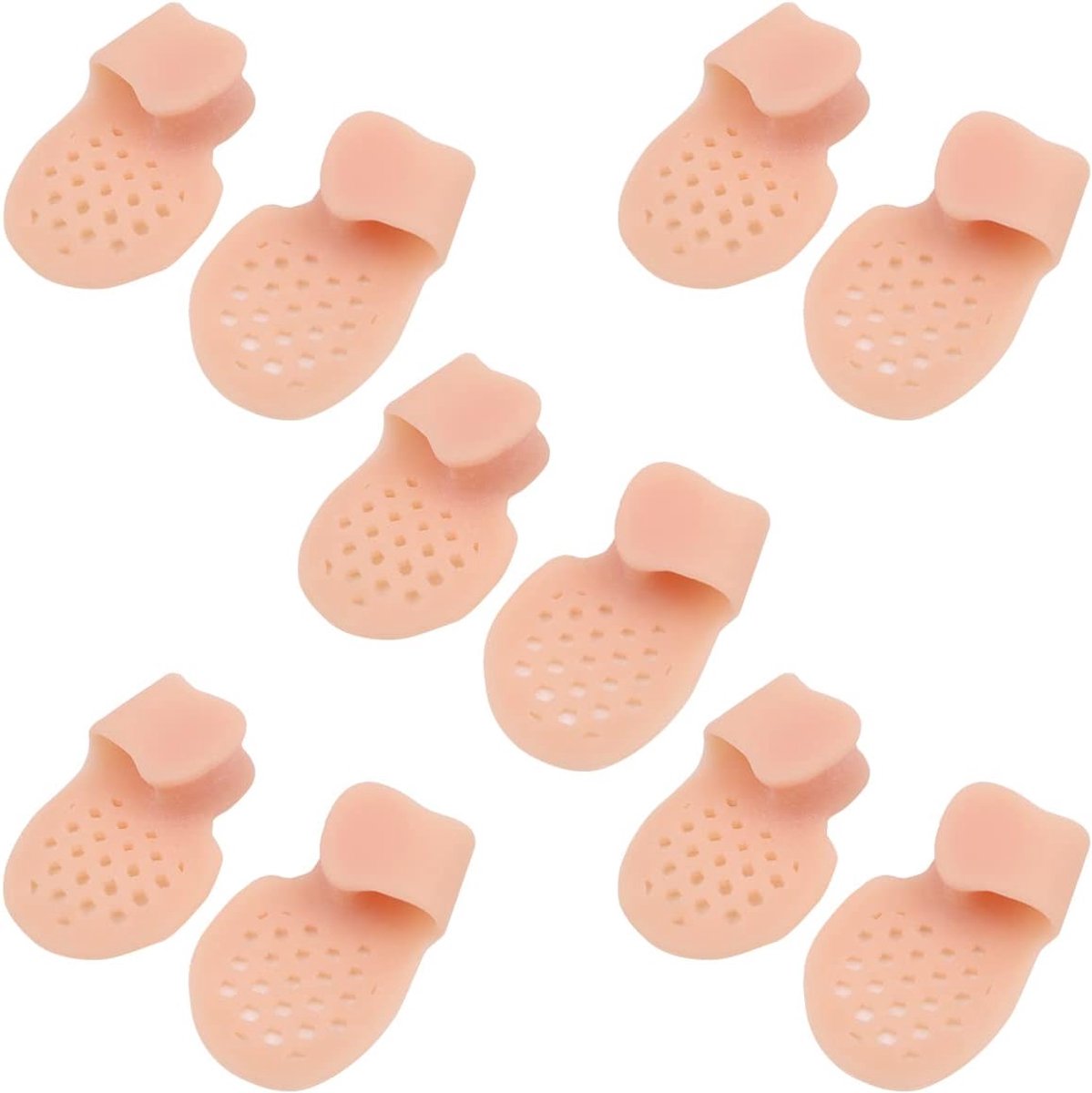 Dailygoods- Teenpads - 10 Stuks - Siliconen Kussen - Antislip - Pijnverlichting - Duurzaam - Lichtgewicht - Teenbeschermers