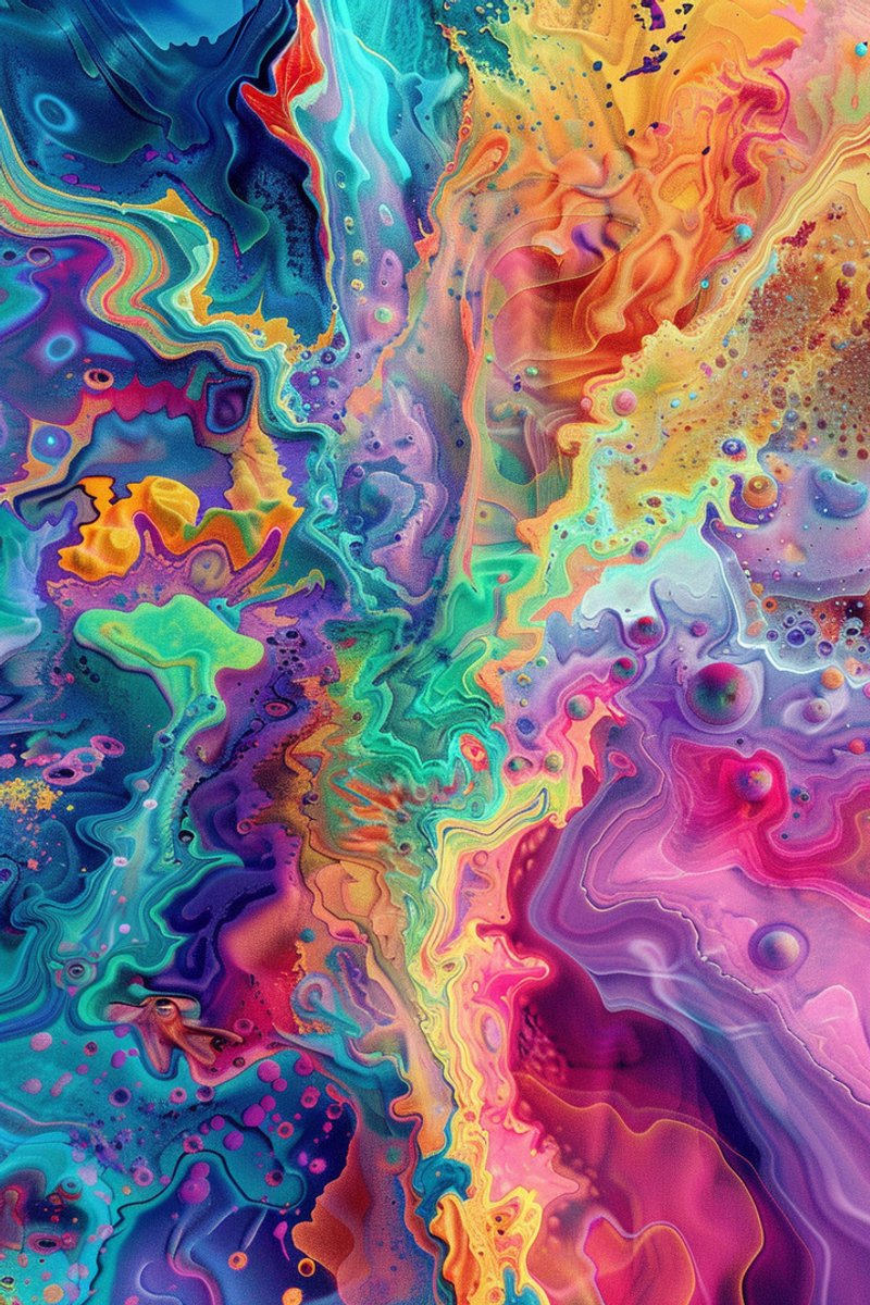Kleurenveld Poster - Kleuren - Abstracte Kleuren - Huisdeco - Abstracte - posters - formaat 30x40cm - Wanddecoratie - XS2226CW
