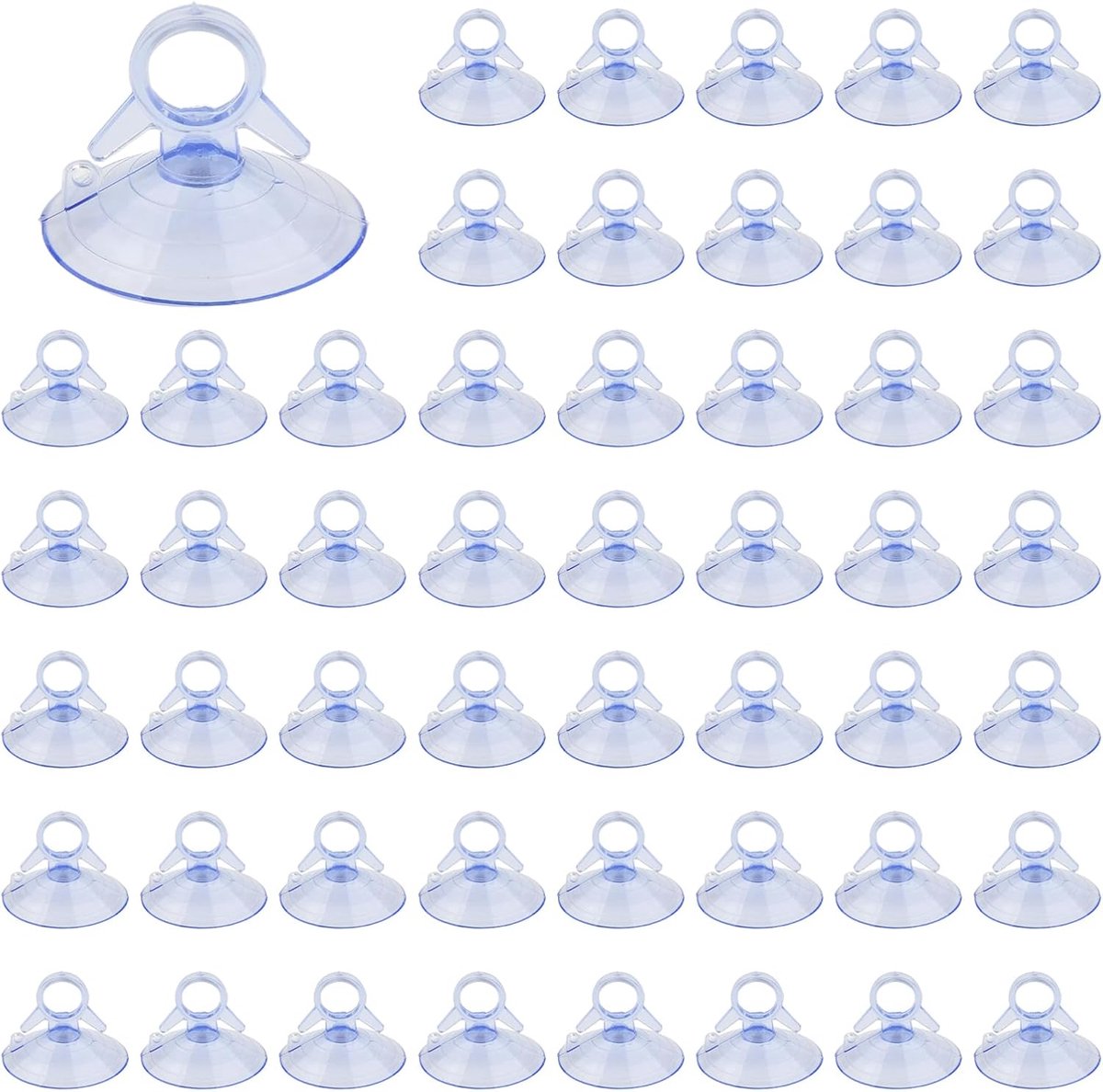 50 stuks- Zuignap voor aquarium- Aquarium zuignapclip - Zuignap Clips -Kunststof zuignappen -slanghouder voor aquarium-aquariumaccessoires- aquariumbenodigdheden-Geschikt voor verwarmingselementen, lampen en waterleidingen-45mm