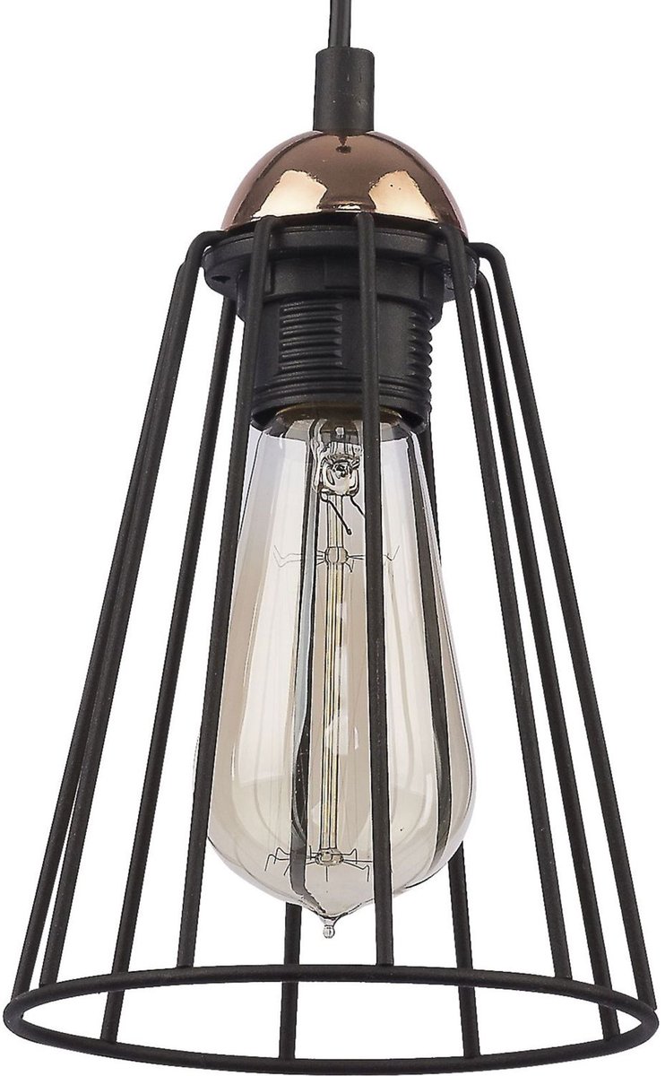 Licht-Erlebnisse - Galaxy - Hanglamp - E27 - van - Metaal - in - Zwart koper