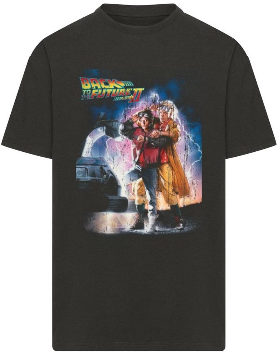 Merchcode T-shirt ‘ Back TO The Future ’ II-poster Oversmaat Tee MC1164