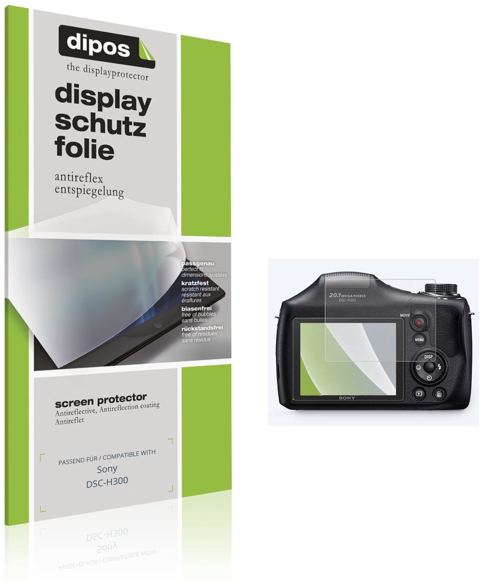 dipos – 4x Matte Beschermfolie geschikt voor Sony DSC-H300 | Krasbestendige & antireflecterende Screenprotector Ultra-Thin