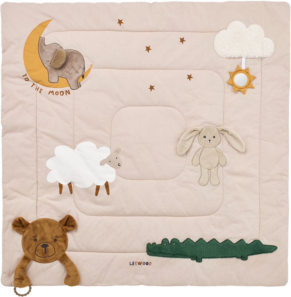 Liewood Speelkleed - Bernet Classic Activity Blanket - Sandy Multi Mix