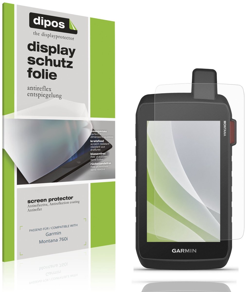 dipos – 2x Matte Beschermfolie geschikt voor Garmin Montana 760i | Krasbestendige & antireflecterende Screenprotector Ultra-Thin
