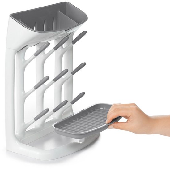 OXO tot Flessendroogrek baby - Compact flessenrek - Flessenrek baby - Afdruiprek babyfles - Droogrek flessen baby -Grey van OXO — afbeelding 5