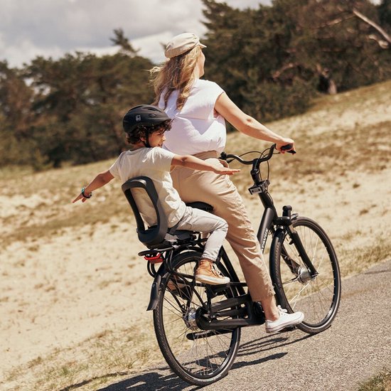 Urban Iki Fietsstoeltje Junior - Bincho Black/Inaho Beige - Zonder Montagekader van Merkloos — afbeelding 5