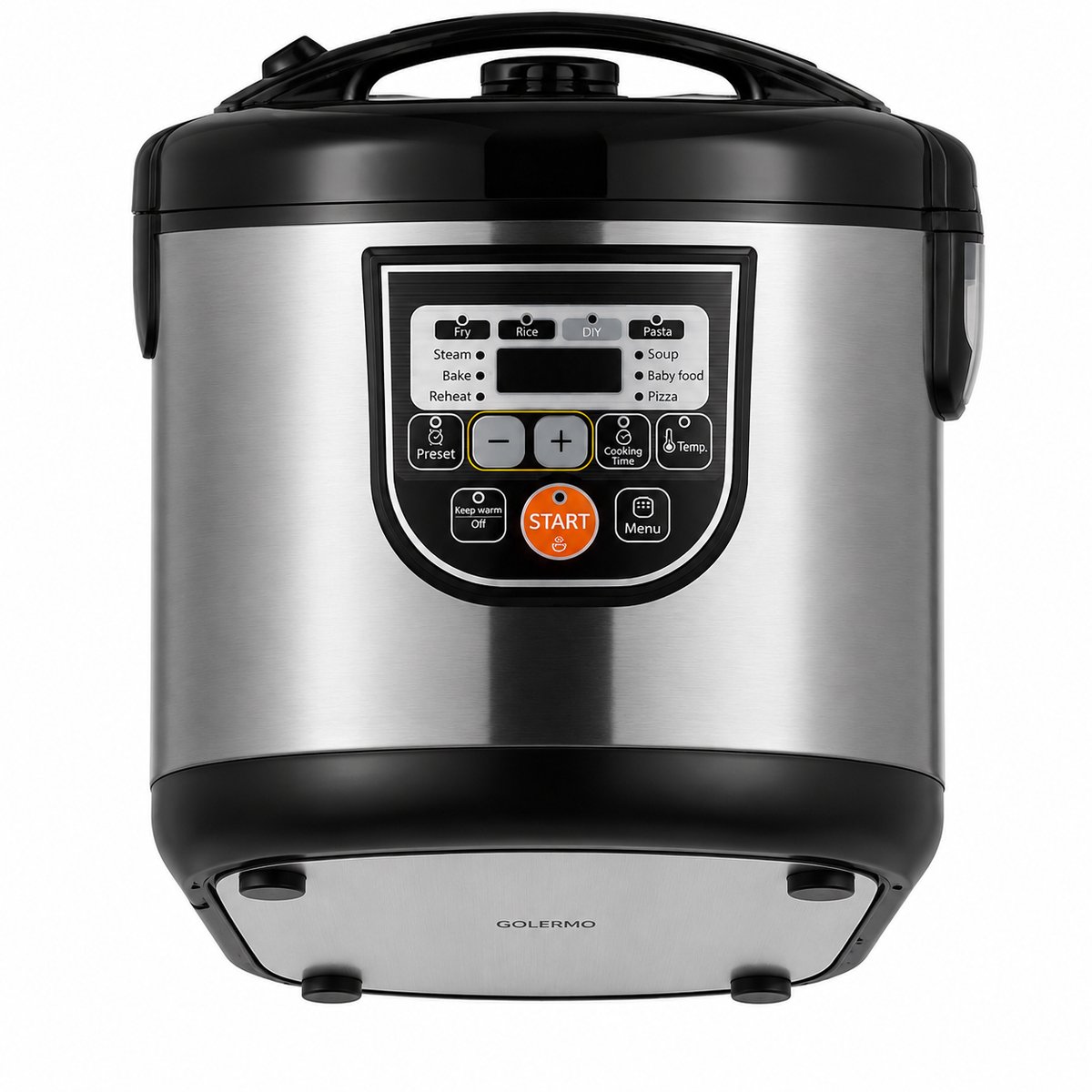 Rijstkoker 5L Multicooker met Stoomfunctie PFAS-vrij Zwart - afbeelding 3