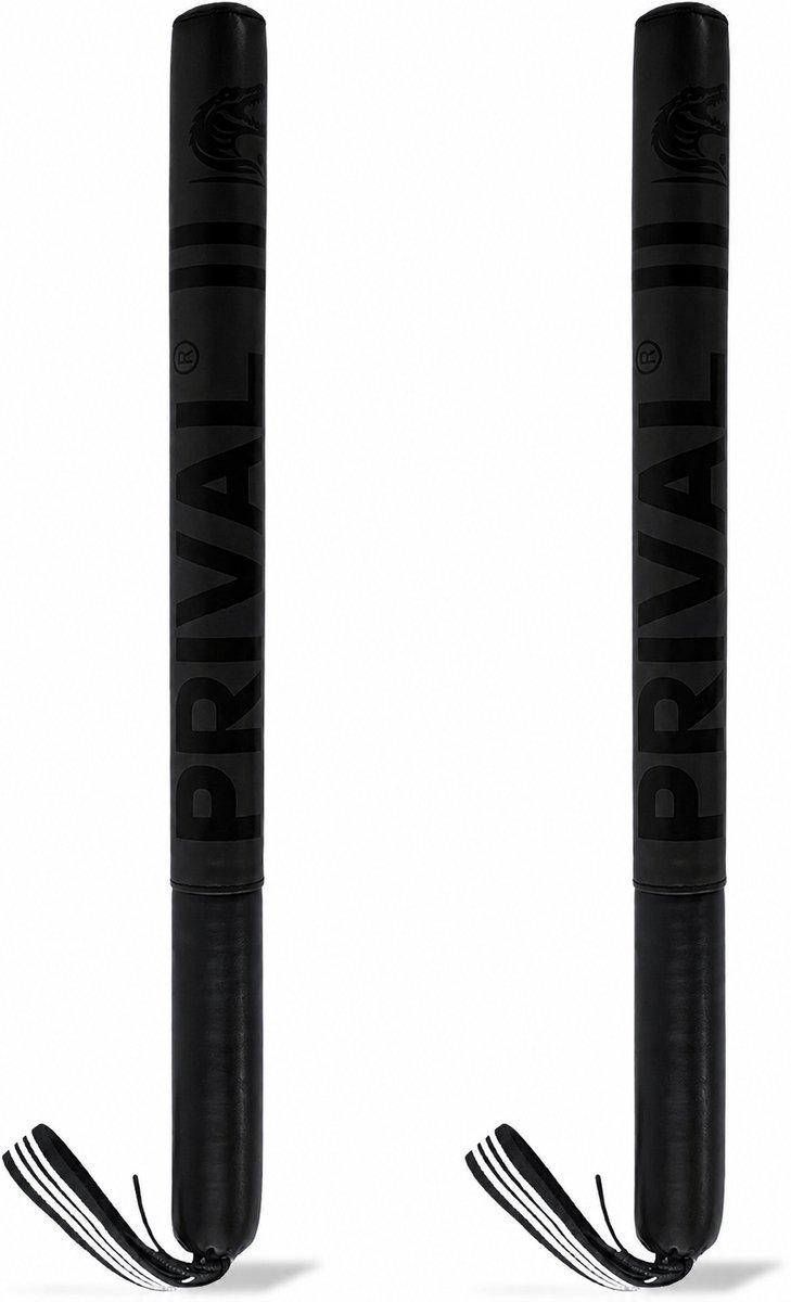 Prival Stick Pads - Zwart – Trainingsstokken voor Boksen, Kickboksen & MMA – Set van 2 – Schokabsorberend & Lichtgewicht