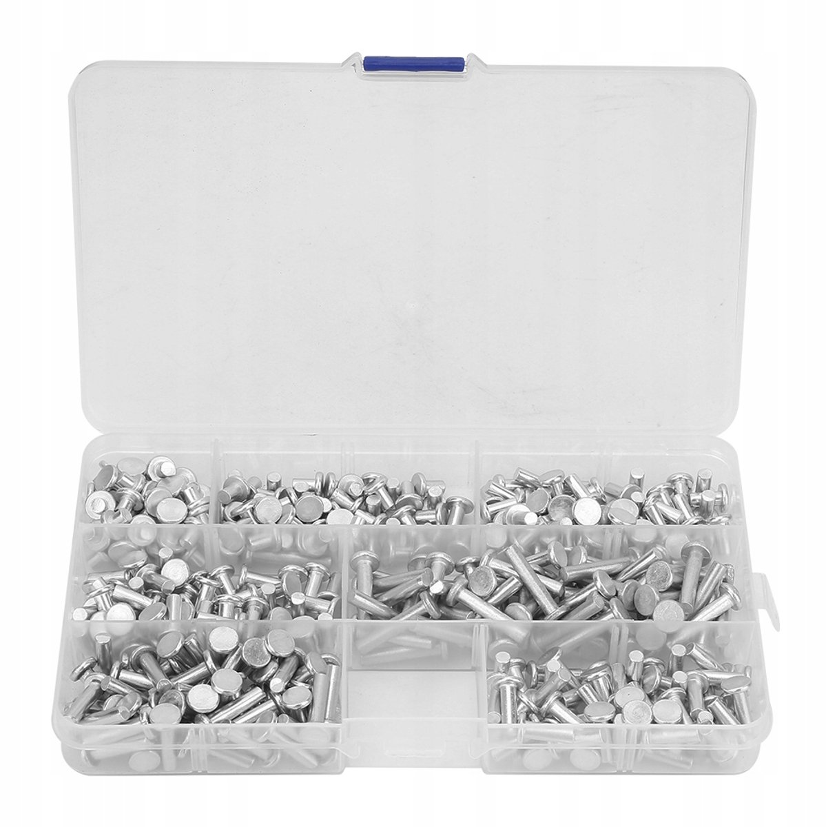 350x aluminium popnagels M4 platte kop - verschillende lengtes 4-20 mm