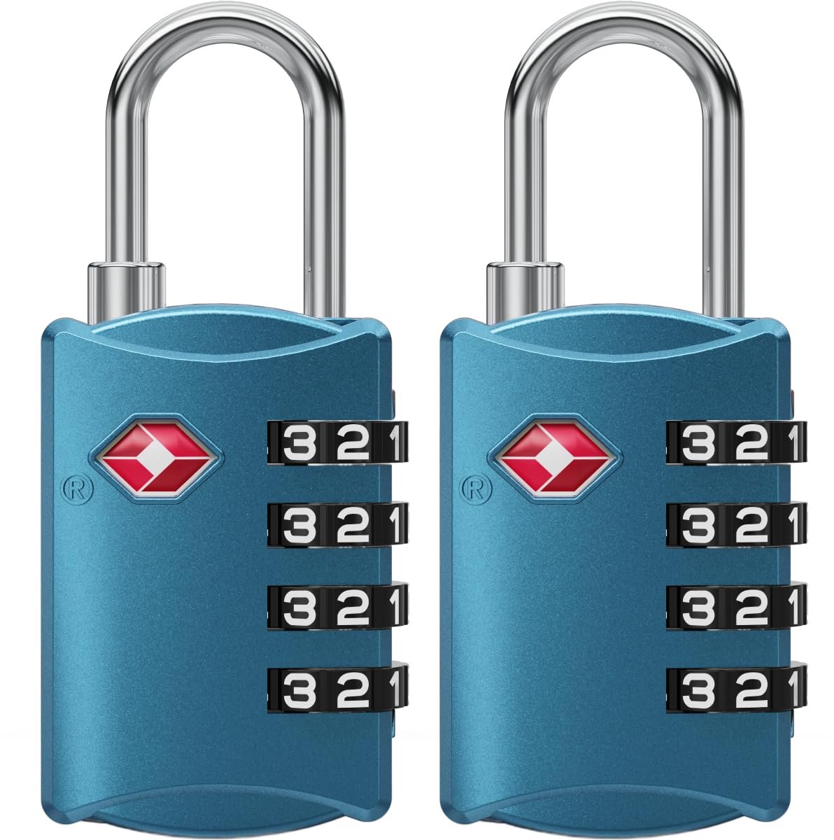 NOVLOCK TSA‑Goedgekeurd Reisslot – 4-Cijferig Kofferslot – Geschikt voor USA reizen – Hangslot voor Koffers - ShopVlot