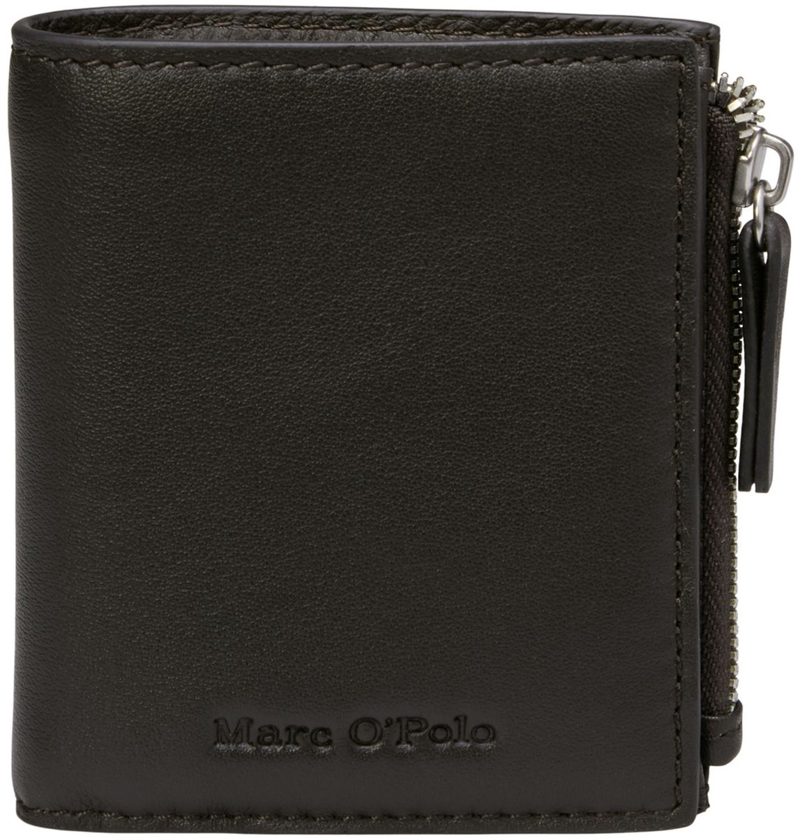 Marc O'Polo Leren portemonnee Maxim Combi Wallet Burnt Coffee donkerbruin