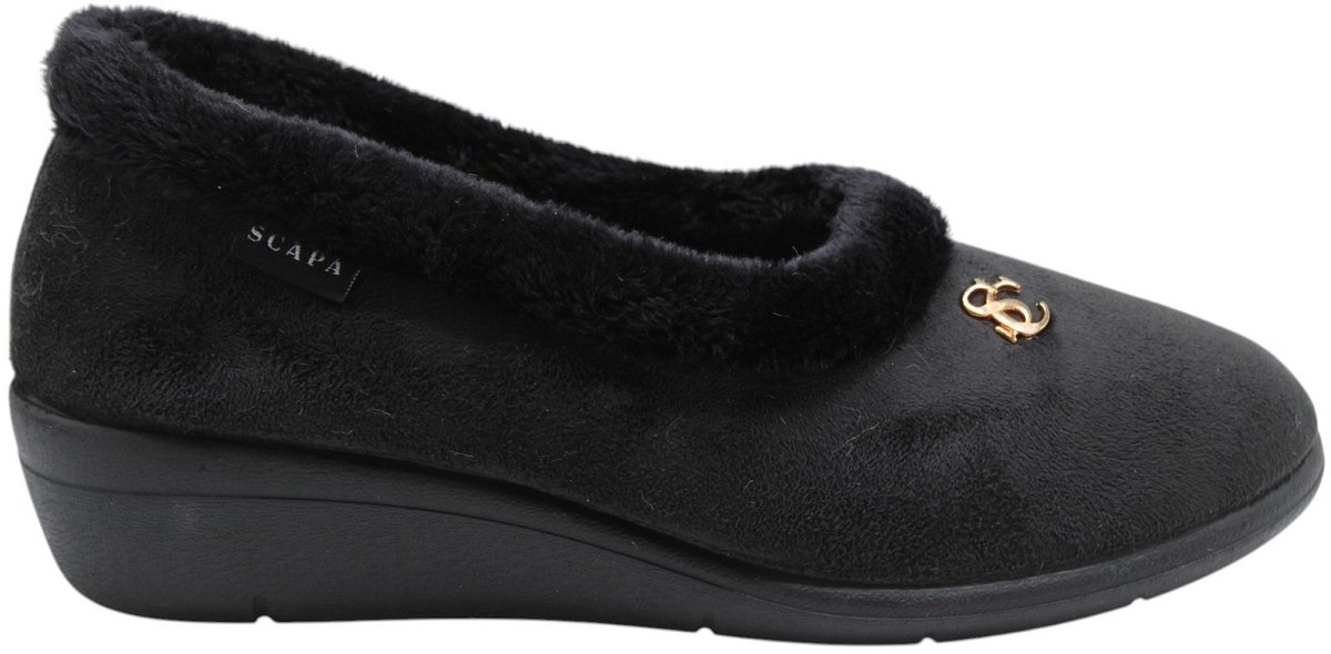 Scapa - Pantoffels - Zwart - Vrouwen - Maat 40 -