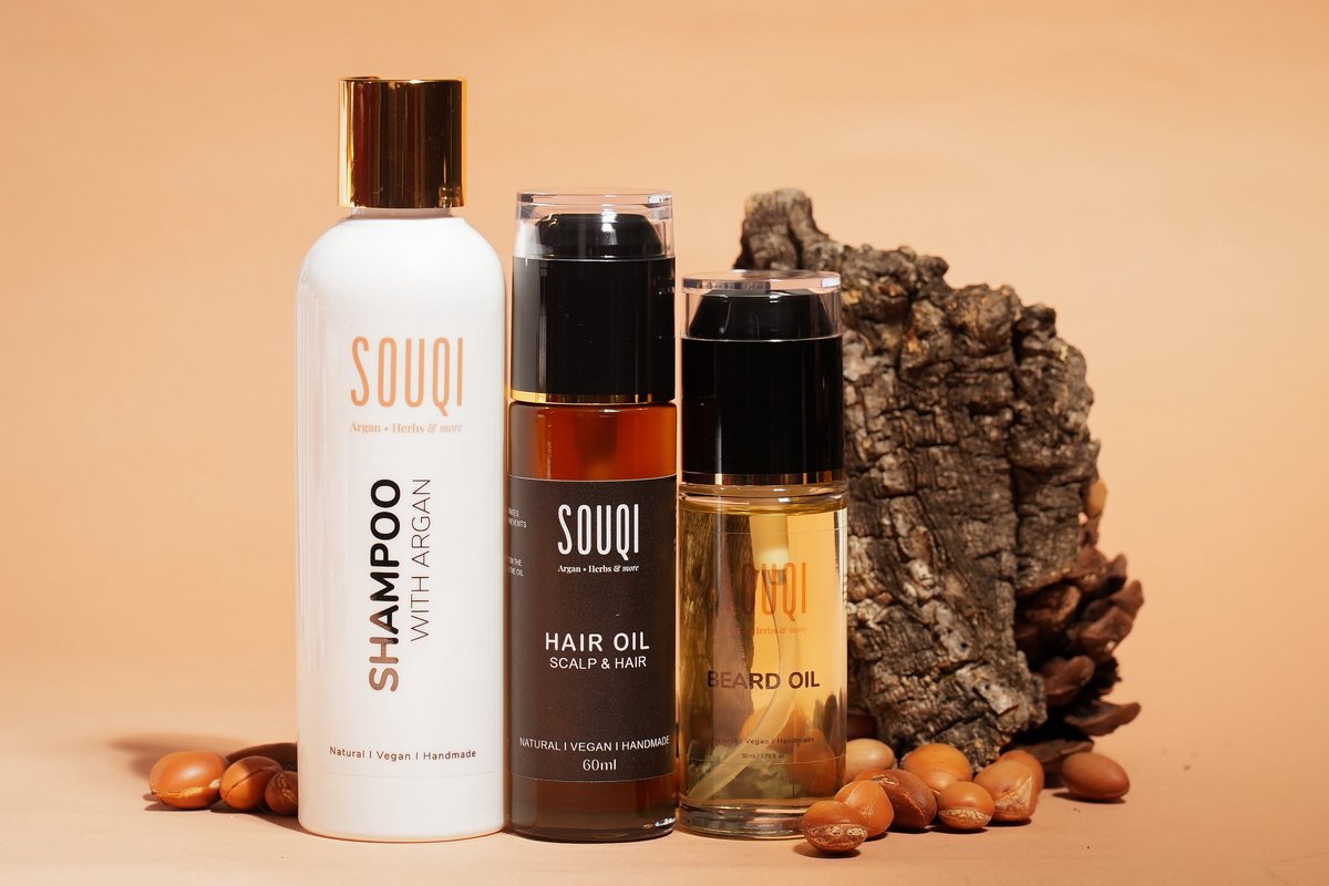 Souqi Atlas Giftset - Baard- en Haarverzorging Cadeauset voor Mannen