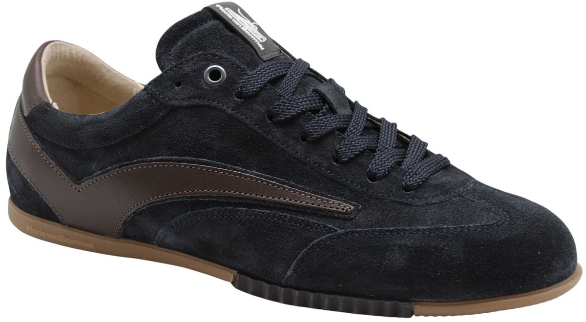 Floris Van Bommel Sfm-10215 De Vlakker Sneakers - Suède - Heren - Blauw - Maat 41⅓